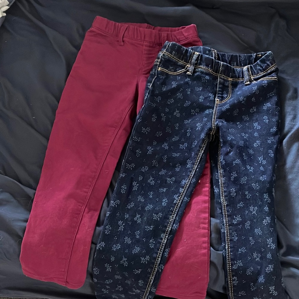 2 pairs of toddler girl jeans